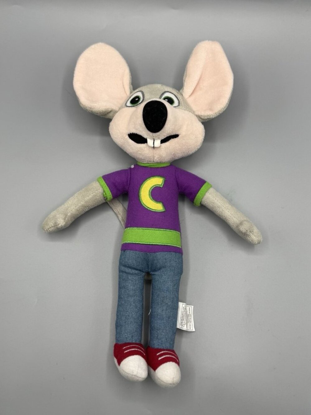 Chuck E Cheese Mouse Plush 14" Stuffed Toy